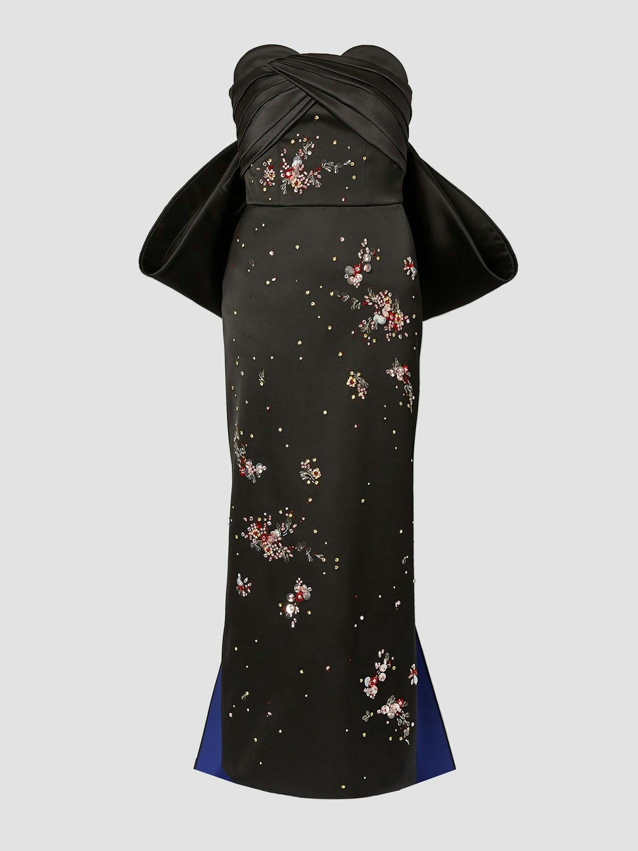 Strapless gown with bow detail PF24_F1G2_BEDS Erdem    - Collagerie