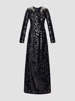 Long sleeve sequin gown PF24_F1G905_NSX Erdem    - Collagerie