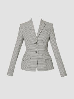 Grey tailored blazer PF24_F1J3_BHW Erdem    - Collagerie