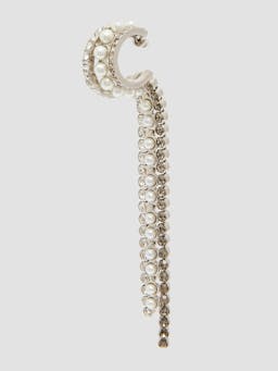 Long crystal hoop earrings PF24_F1JE5_SPCP Erdem    - Collagerie