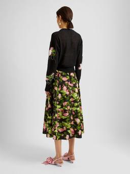 Multicoloured gathered voluminous skirt PF24_F1S5_BLLM Erdem    - Collagerie