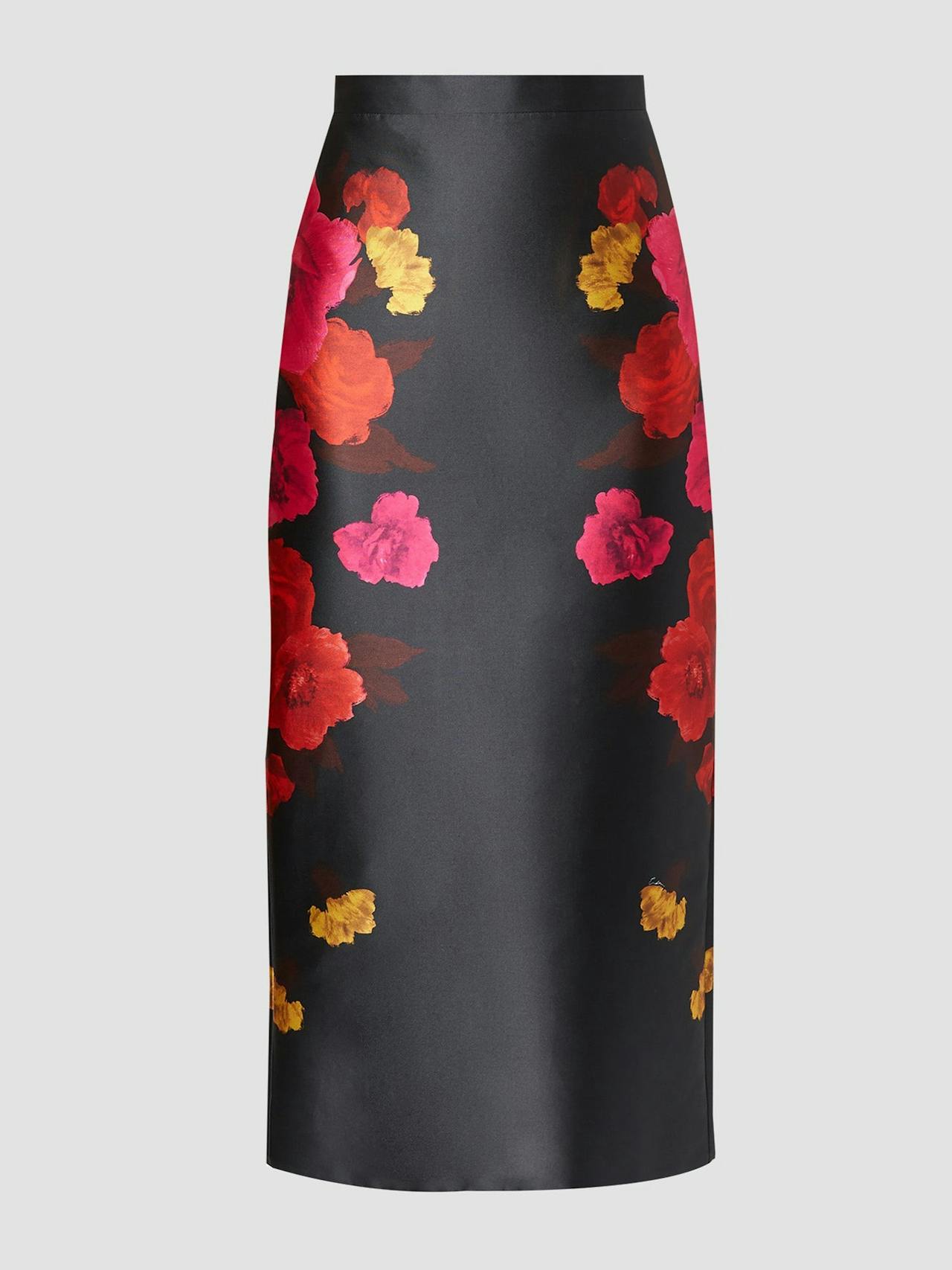 Midi length pencil skirt