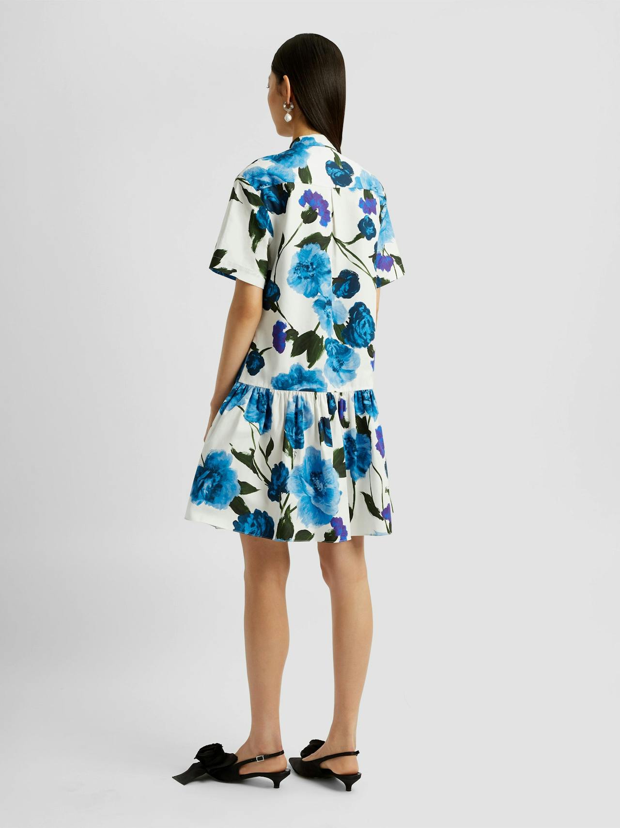 Short sleeve short shirt dress PF24_R1D32_WBVHCP Erdem    - Collagerie