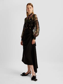 Blouson sleeve button down PF24_R1T8_BLLSV Erdem    - Collagerie