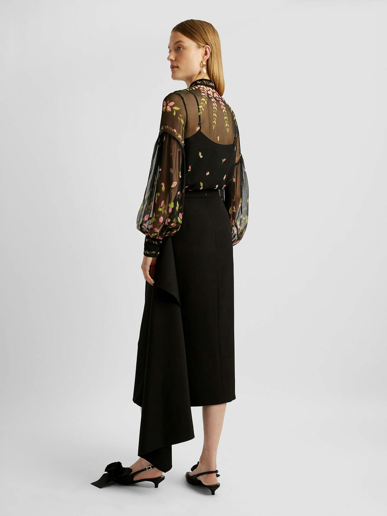 Blouson sleeve button down PF24_R1T8_BLLSV Erdem    - Collagerie