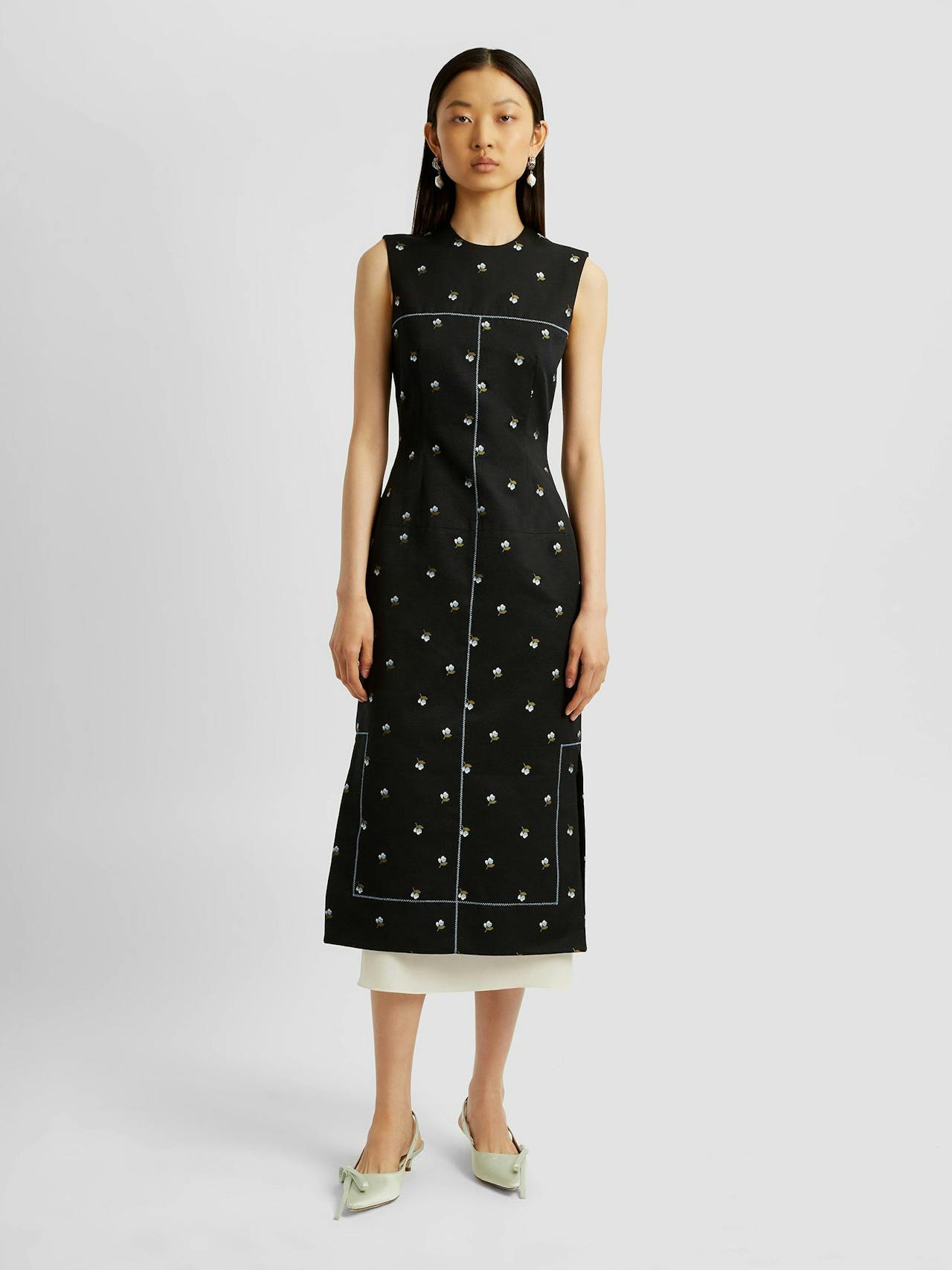 Sleeveless pencil dress PF24_S1D13_BDOJ Erdem    - Collagerie