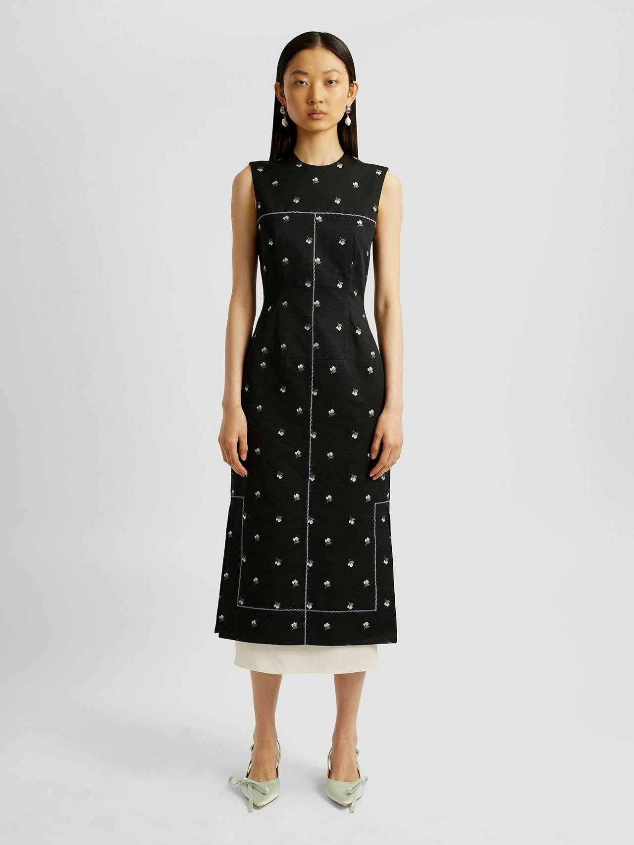 Sleeveless pencil dress PF24_S1D13_BDOJ Erdem    - Collagerie