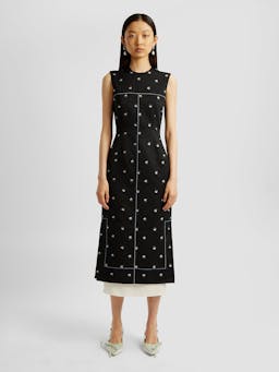 Sleeveless pencil dress PF24_S1D13_BDOJ Erdem    - Collagerie