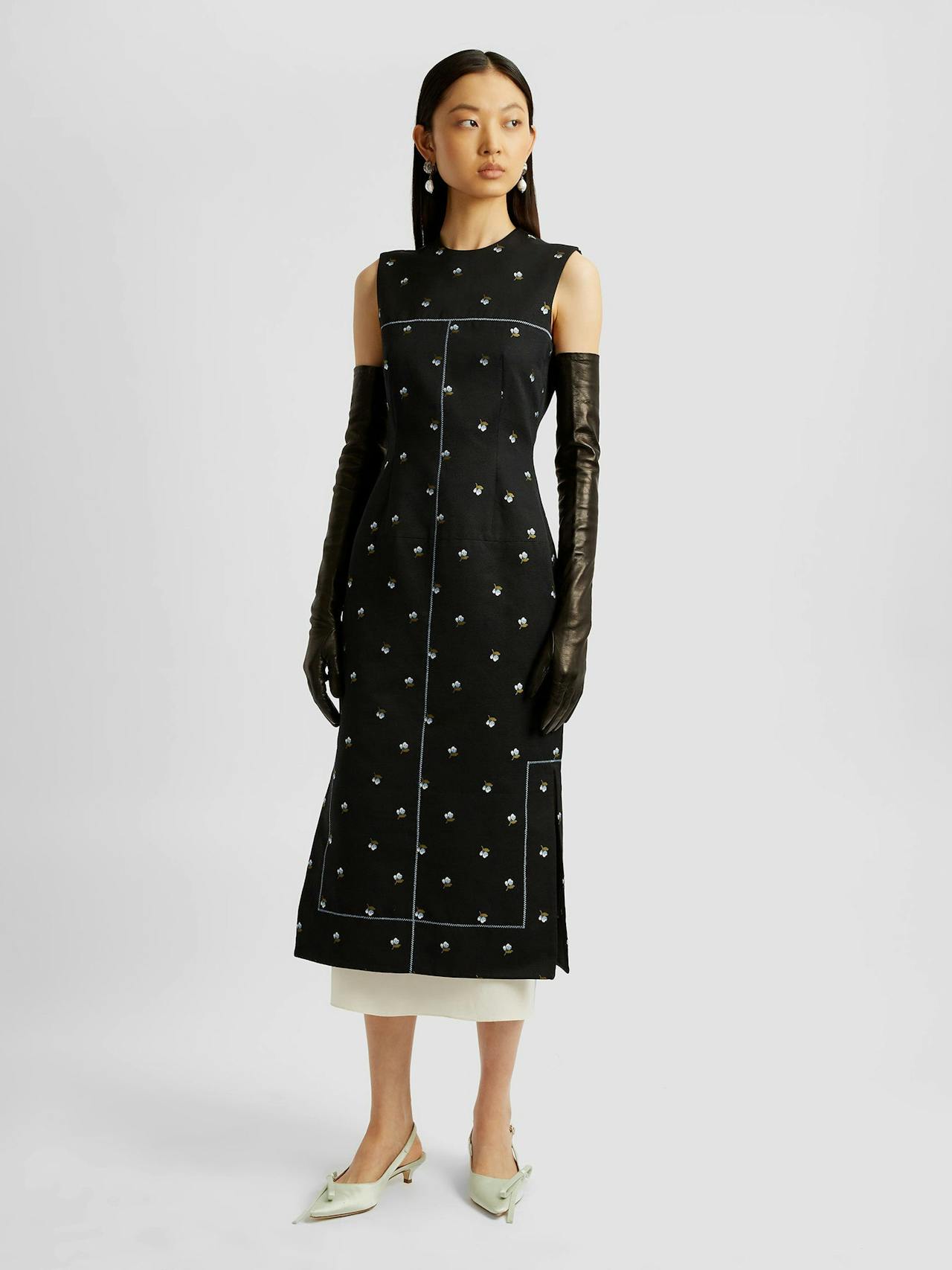 Sleeveless pencil dress PF24_S1D13_BDOJ Erdem    - Collagerie