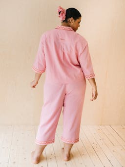 Pink cotton and linen pyjamas Sleepwear TBCo    - Collagerie