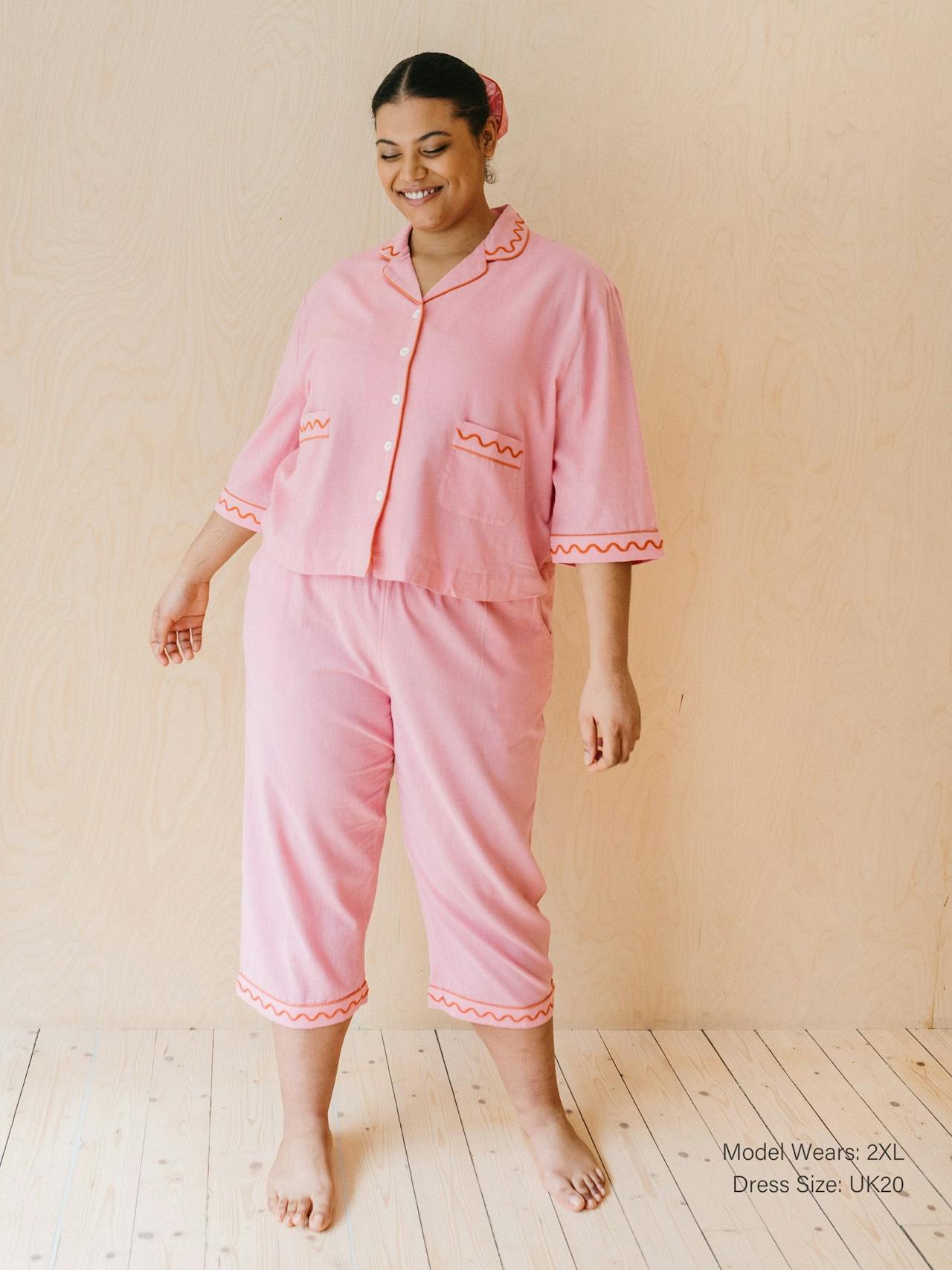 Pink cotton and linen pyjamas Sleepwear TBCo    - Collagerie