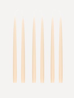 Danish taper candles in plaster, set of 6 Candles & Candleware Rebecca Udall    - Collagerie