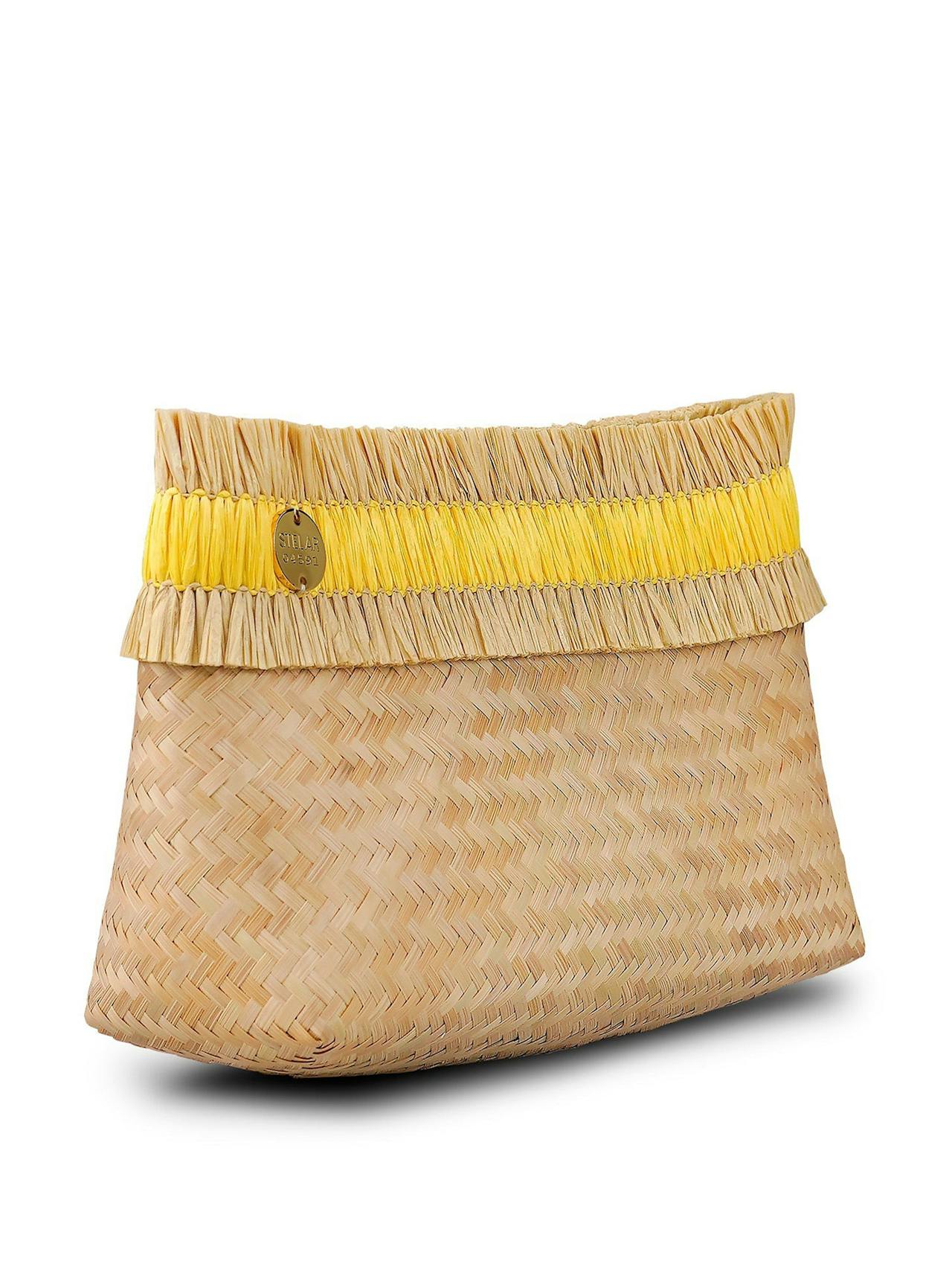 Sita mini raffia clutch bag  STELAR    - Collagerie