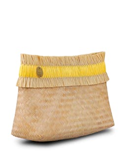 Sita mini raffia clutch bag  STELAR    - Collagerie