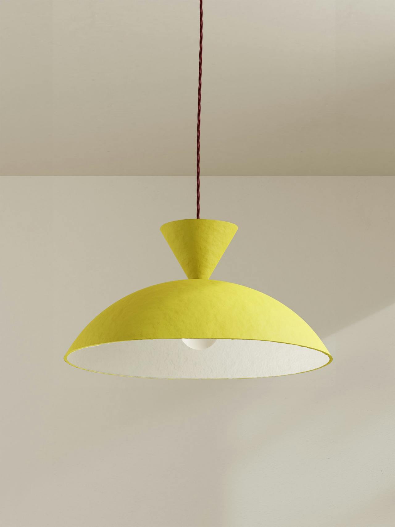 Cloche pendant light Interiors Palefire EU Citrine Yellow  - Collagerie