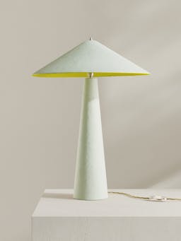 Parasol table lamp Interiors Palefire EU Caledon Green and Citrine Yellow  - Collagerie