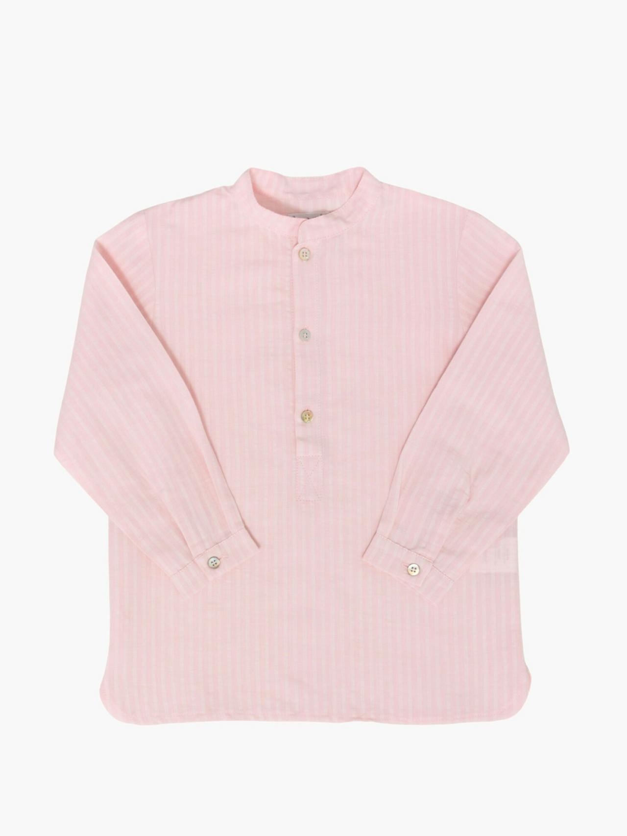 Pereprine shirt soft pink seersucker