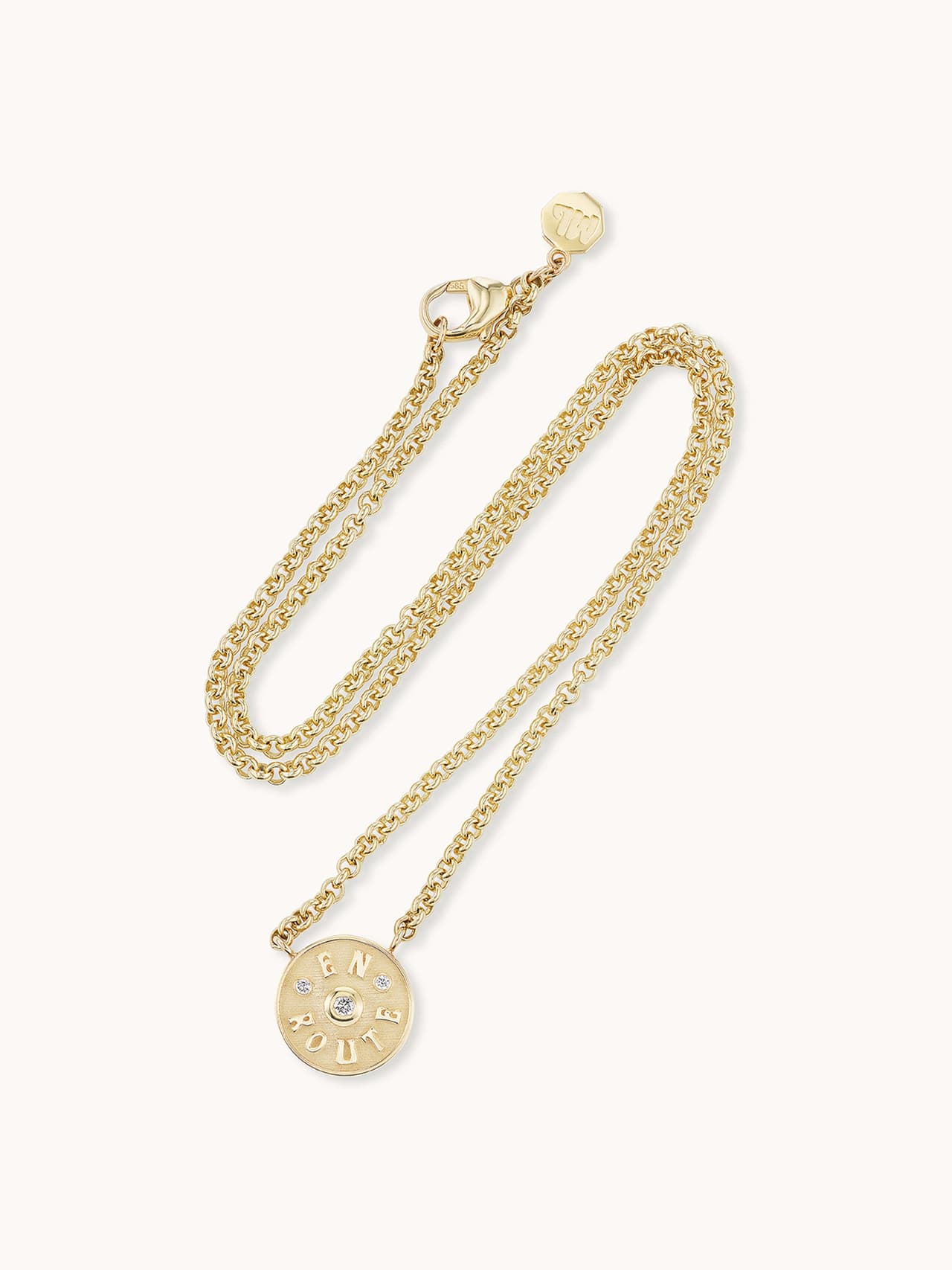 Petite En Route necklace in white diamond Jewellery & Watches Marlo Laz    - Collagerie