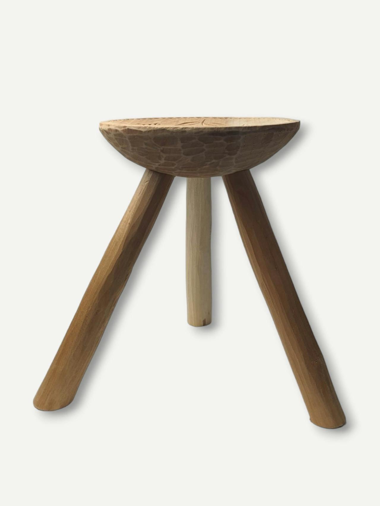 Wooden stool with motif  Casa de Folklore    - Collagerie