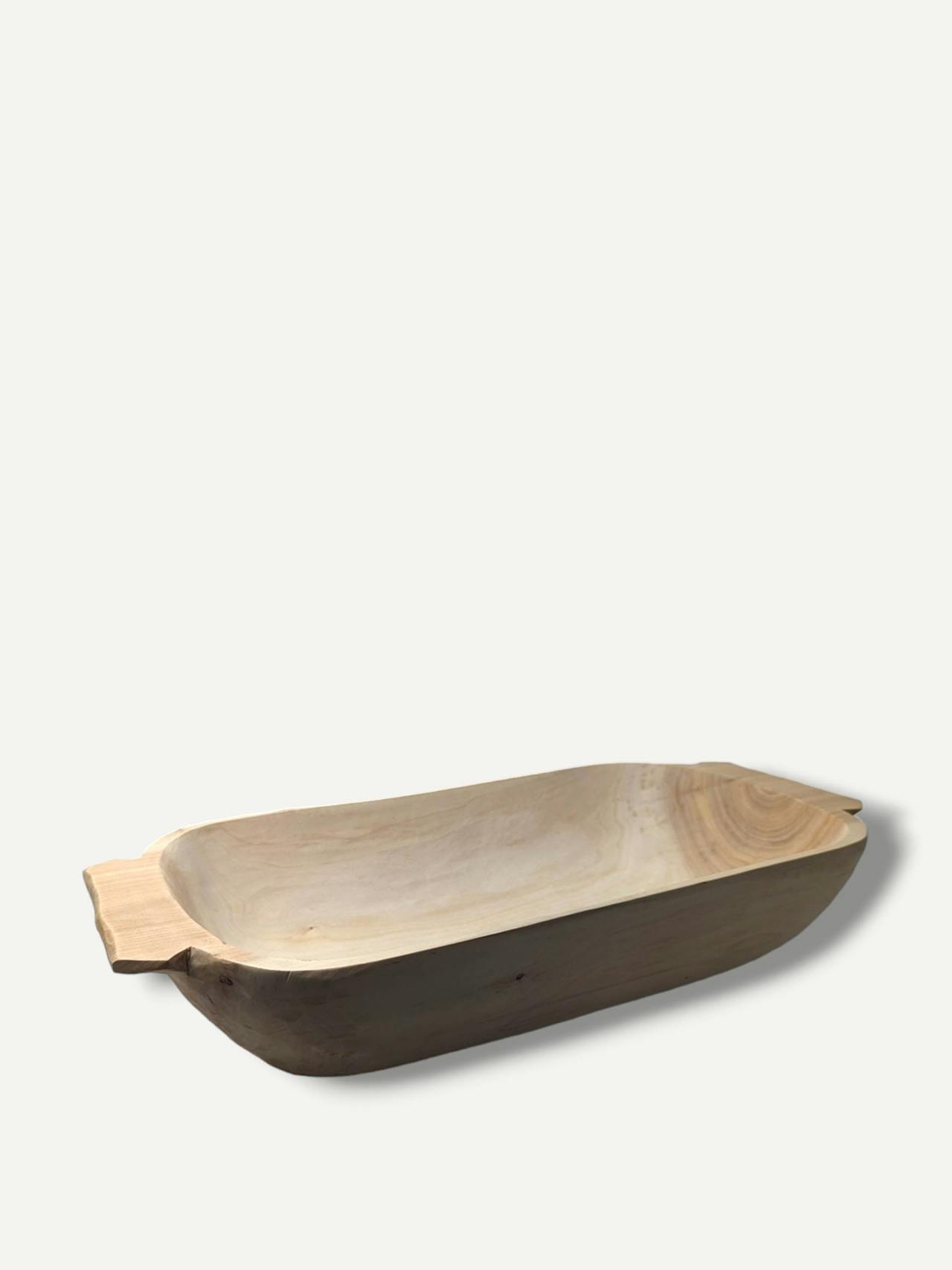 Small wooden dough bowl