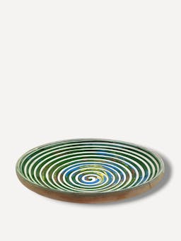 Extra large moss green serving dish  Casa de Folklore    - Collagerie