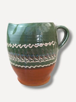 Moss green barrel jug  Casa de Folklore    - Collagerie