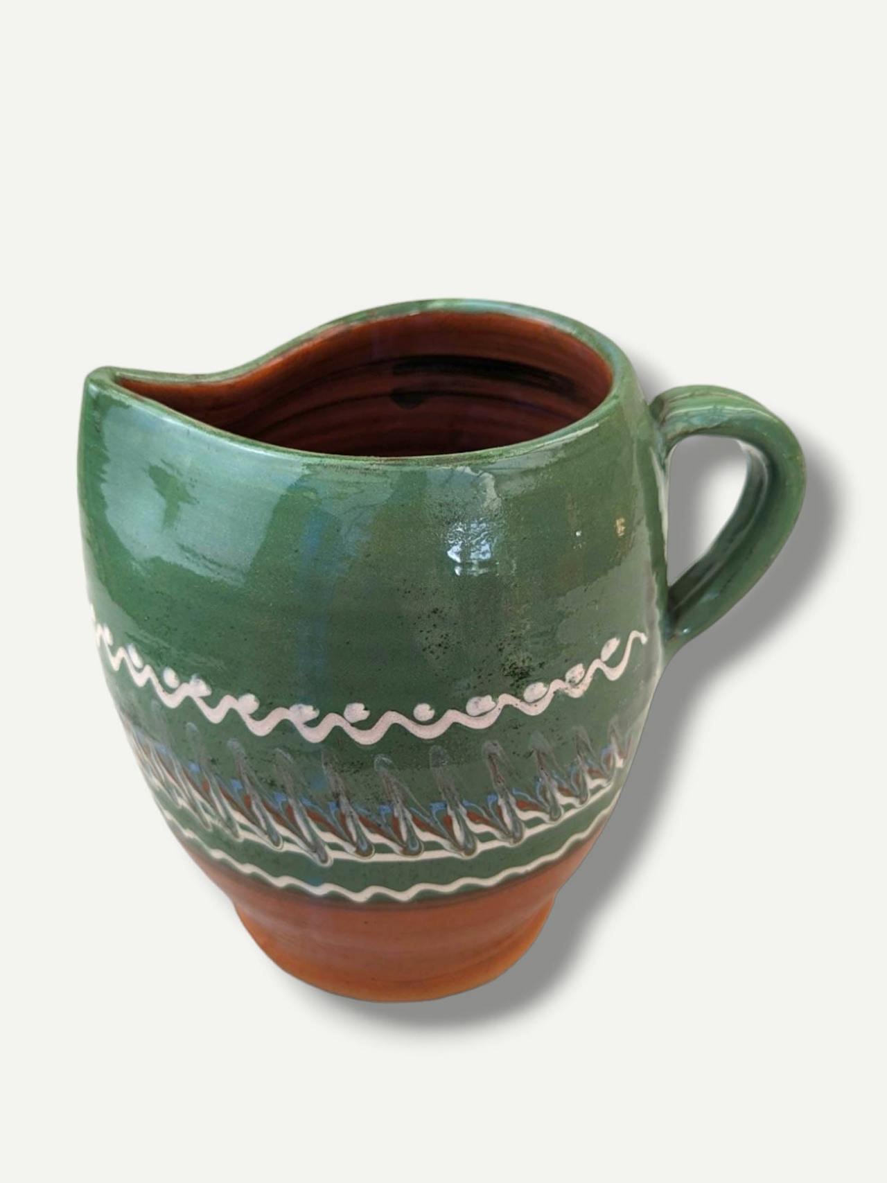 Moss green barrel jug  Casa de Folklore    - Collagerie