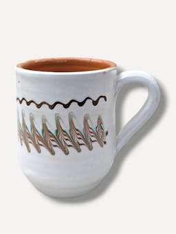 Ecru cylinder mug Clay Mug Casa de Folklore    - Collagerie