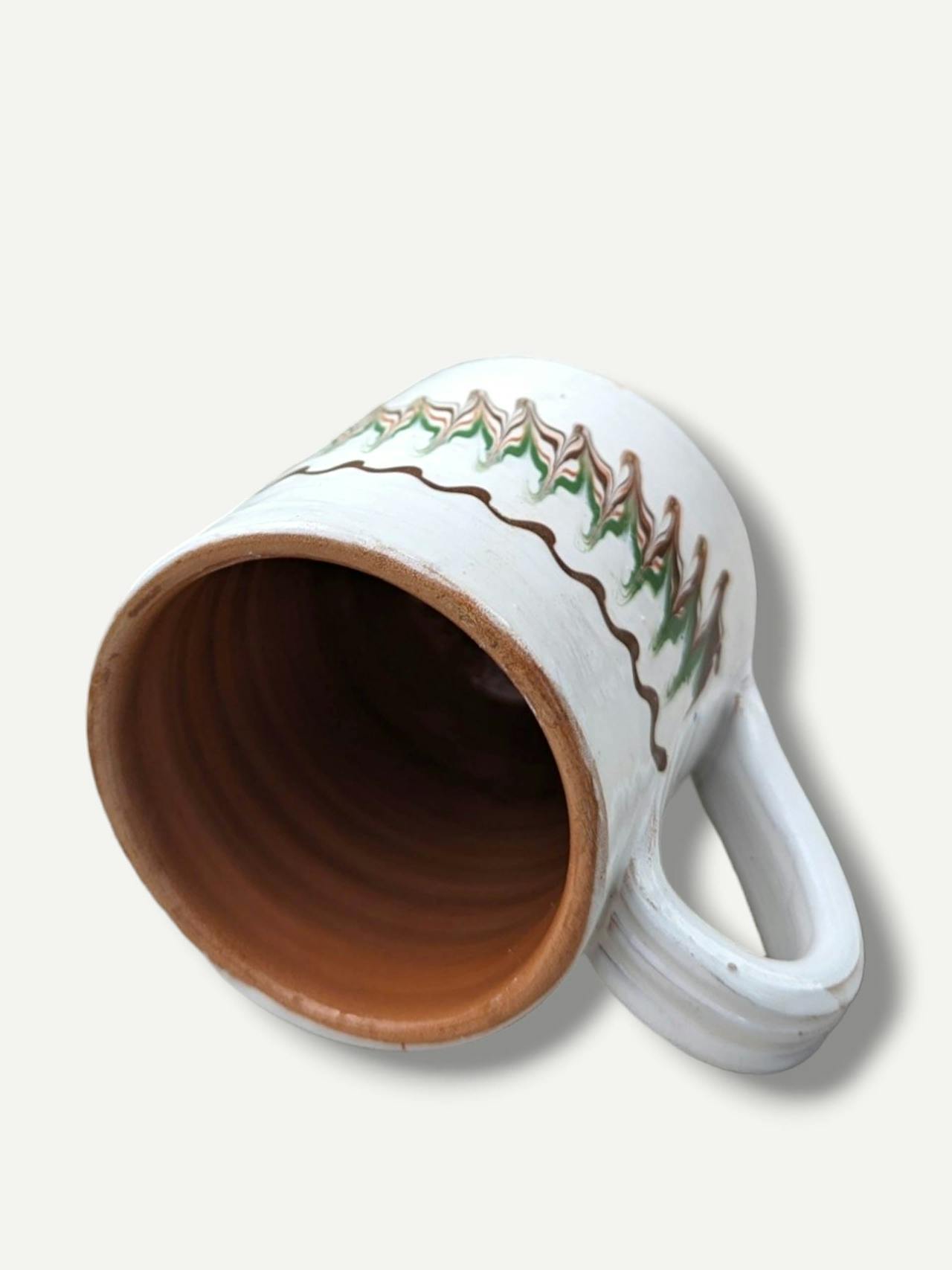 Ecru cylinder mug Clay Mug Casa de Folklore    - Collagerie