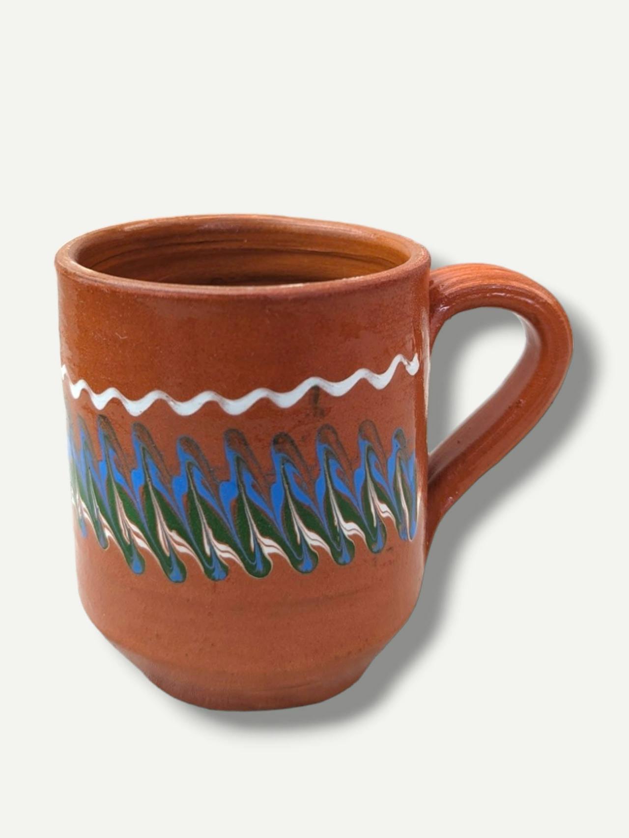 Tan cylinder mug Clay Mug Casa de Folklore    - Collagerie