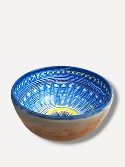 Cobalt deep fruit bowl Horezu Fruit Bowl Casa de Folklore    - Collagerie