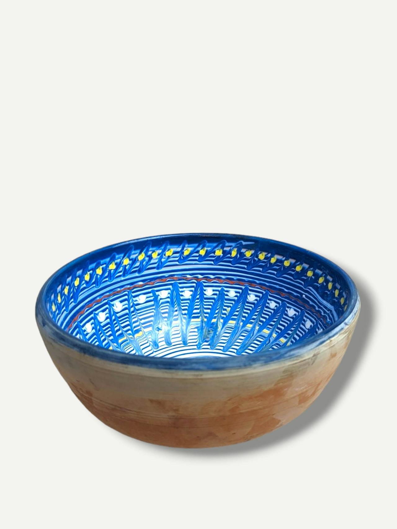 Cobalt deep fruit bowl Horezu Fruit Bowl Casa de Folklore    - Collagerie