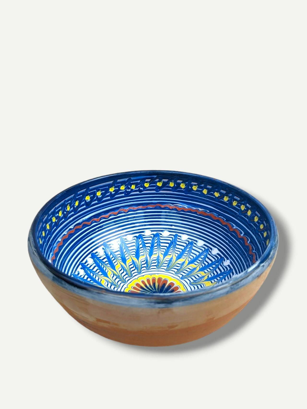 Cobalt deep fruit bowl Horezu Fruit Bowl Casa de Folklore    - Collagerie