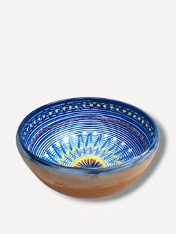 Cobalt deep fruit bowl Horezu Fruit Bowl Casa de Folklore    - Collagerie