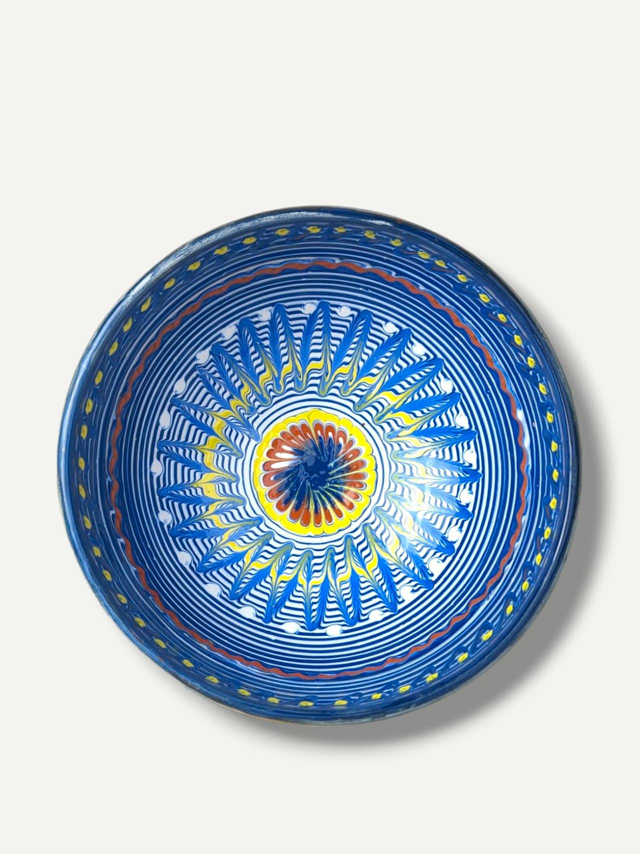 Cobalt deep fruit bowl