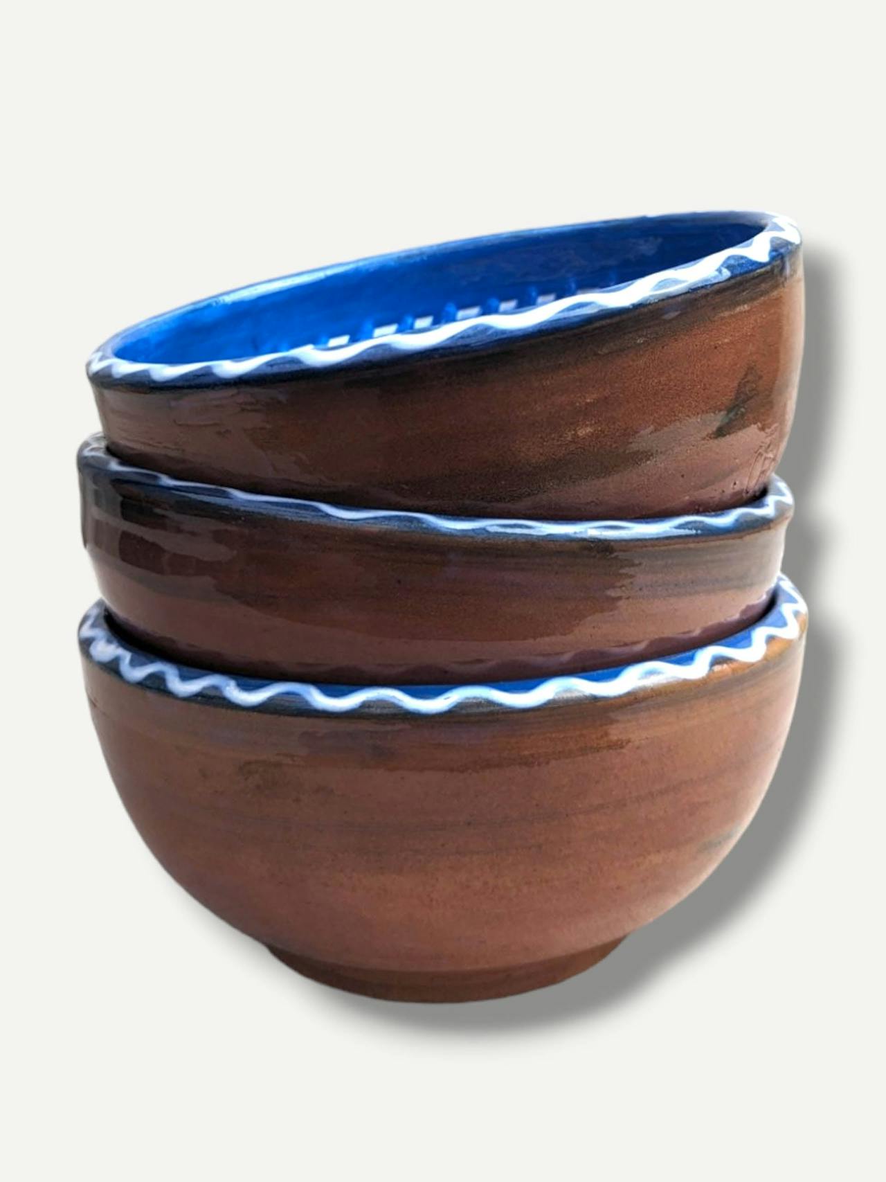 Cobalt deep serving bowl V Horezu Fruit Bowl Casa de Folklore    - Collagerie