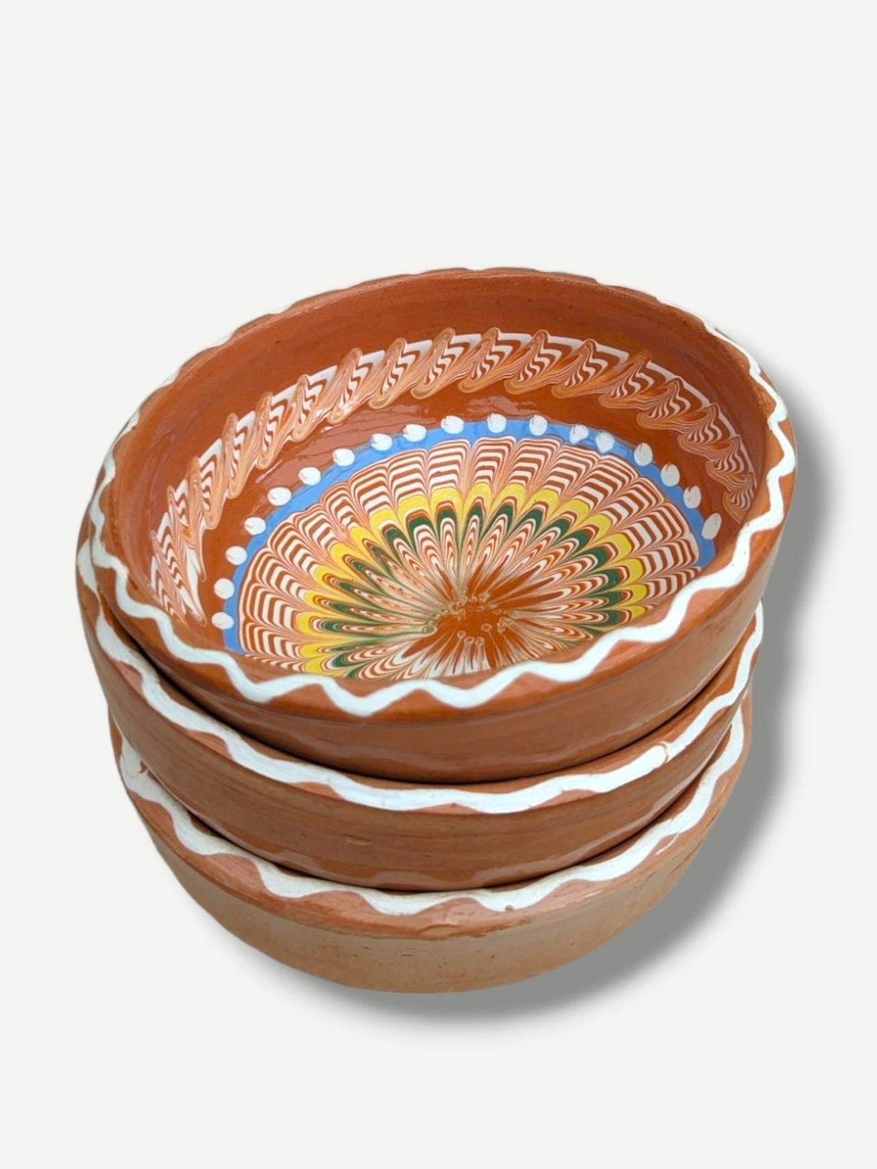 Dara Horezu side bowl Clay Bowl Casa de Folklore    - Collagerie