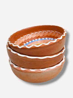 Dara Horezu side bowl Clay Bowl Casa de Folklore    - Collagerie