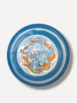 Marble effect large serving plate  Casa de Folklore    - Collagerie