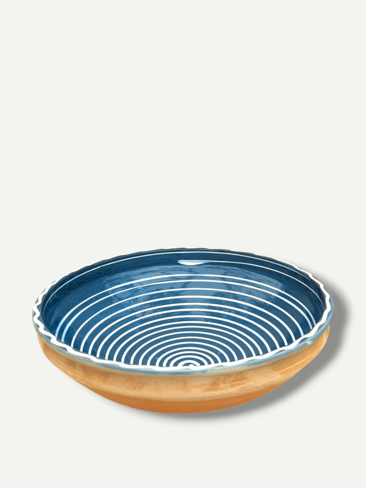 Cobalt swirl fruit bowl Horezu Fruit Bowl Casa de Folklore    - Collagerie