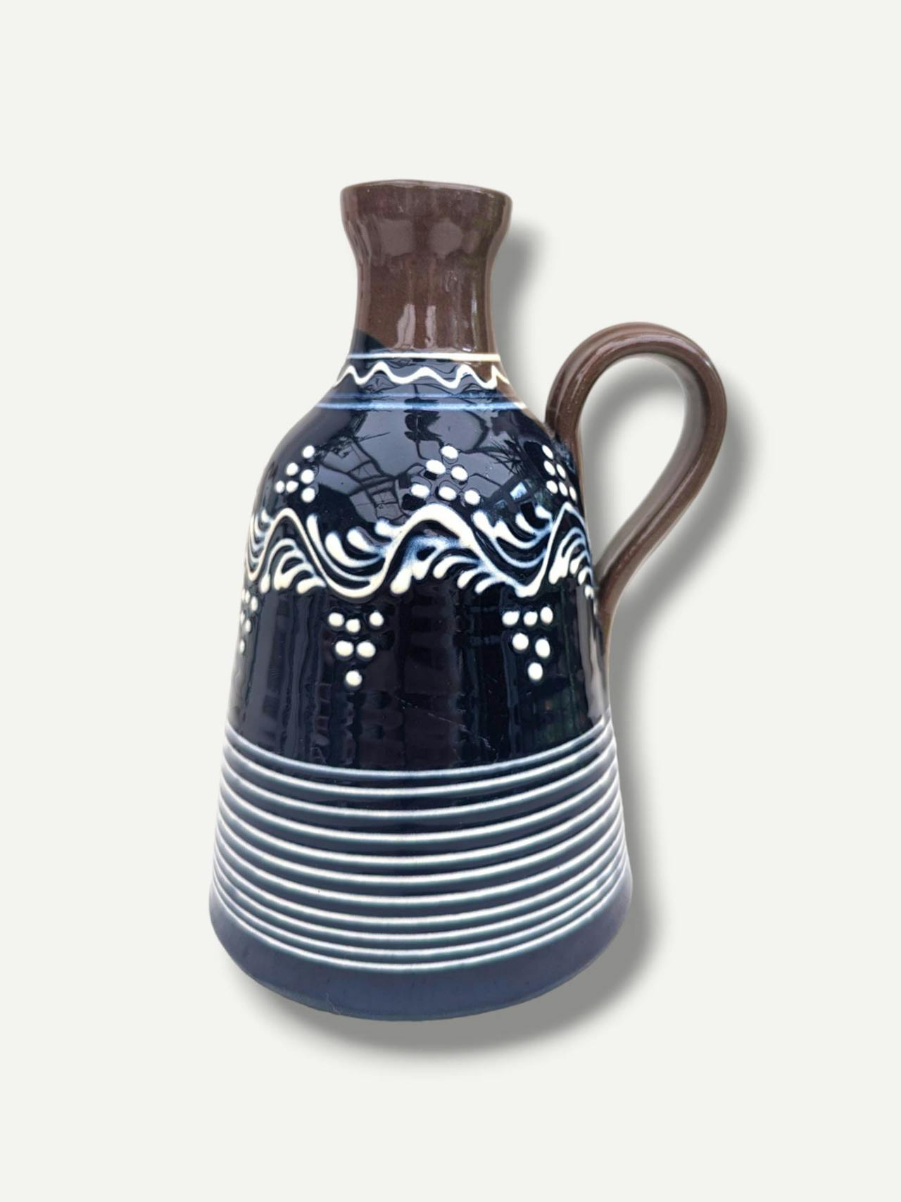 Sitar indigo bottle vase III