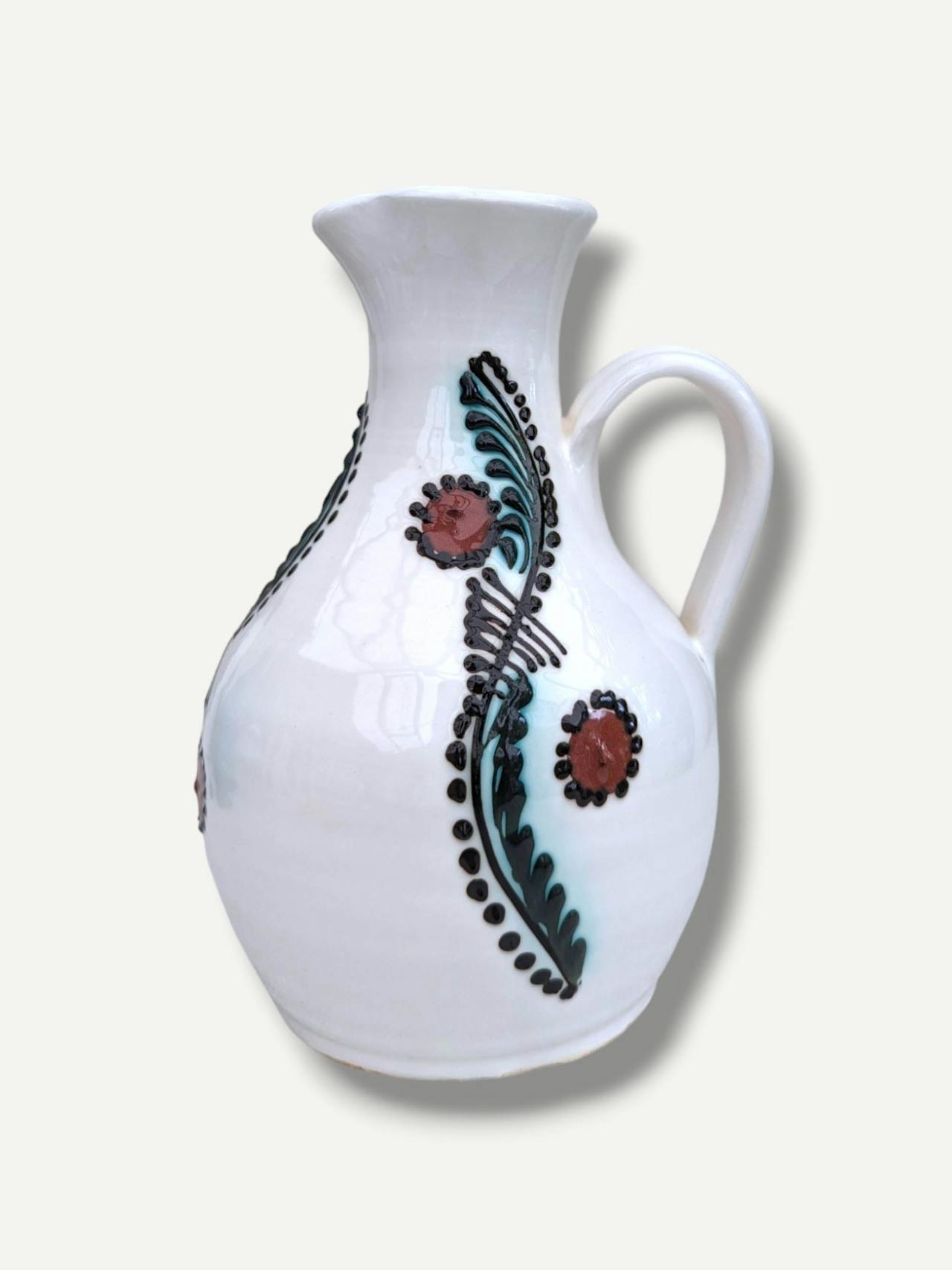 Sitar ecru tan jug I  Casa de Folklore    - Collagerie