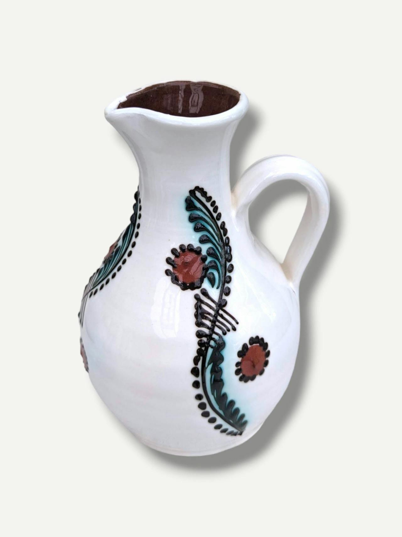 Sitar ecru tan jug I  Casa de Folklore    - Collagerie