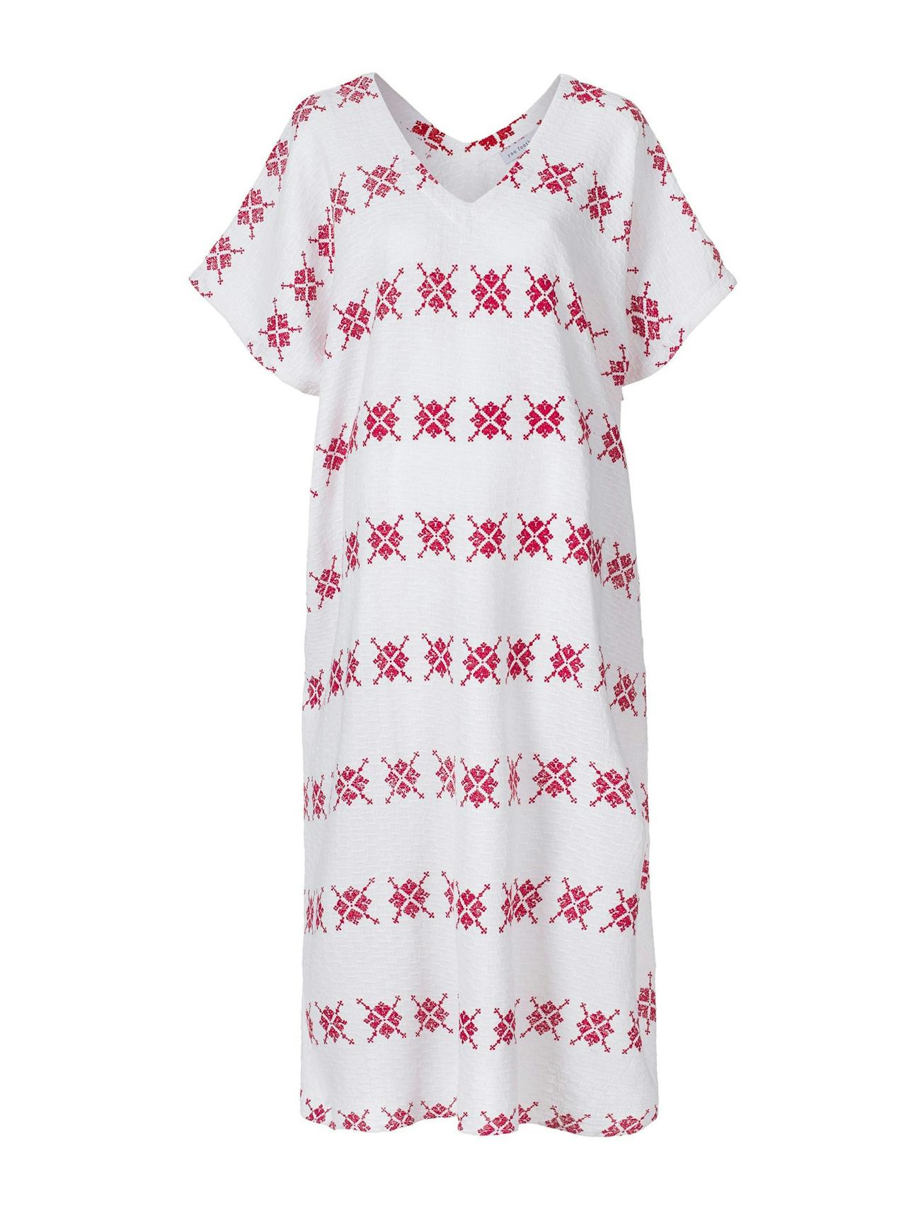 Red and white Jotti dress
