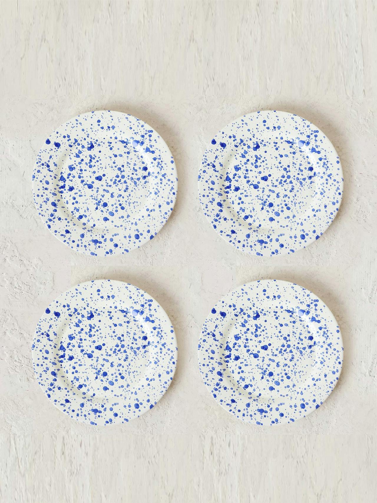 Blueberry plates, set of 4