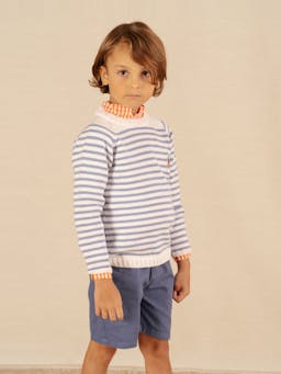 Popeye jumper midblue stripe Baby & Child Clothing Amaia    - Collagerie