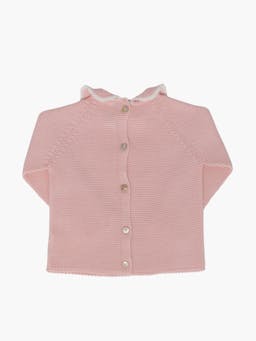 Powder pink collar jumper Baby Clothing Amaia    - Collagerie