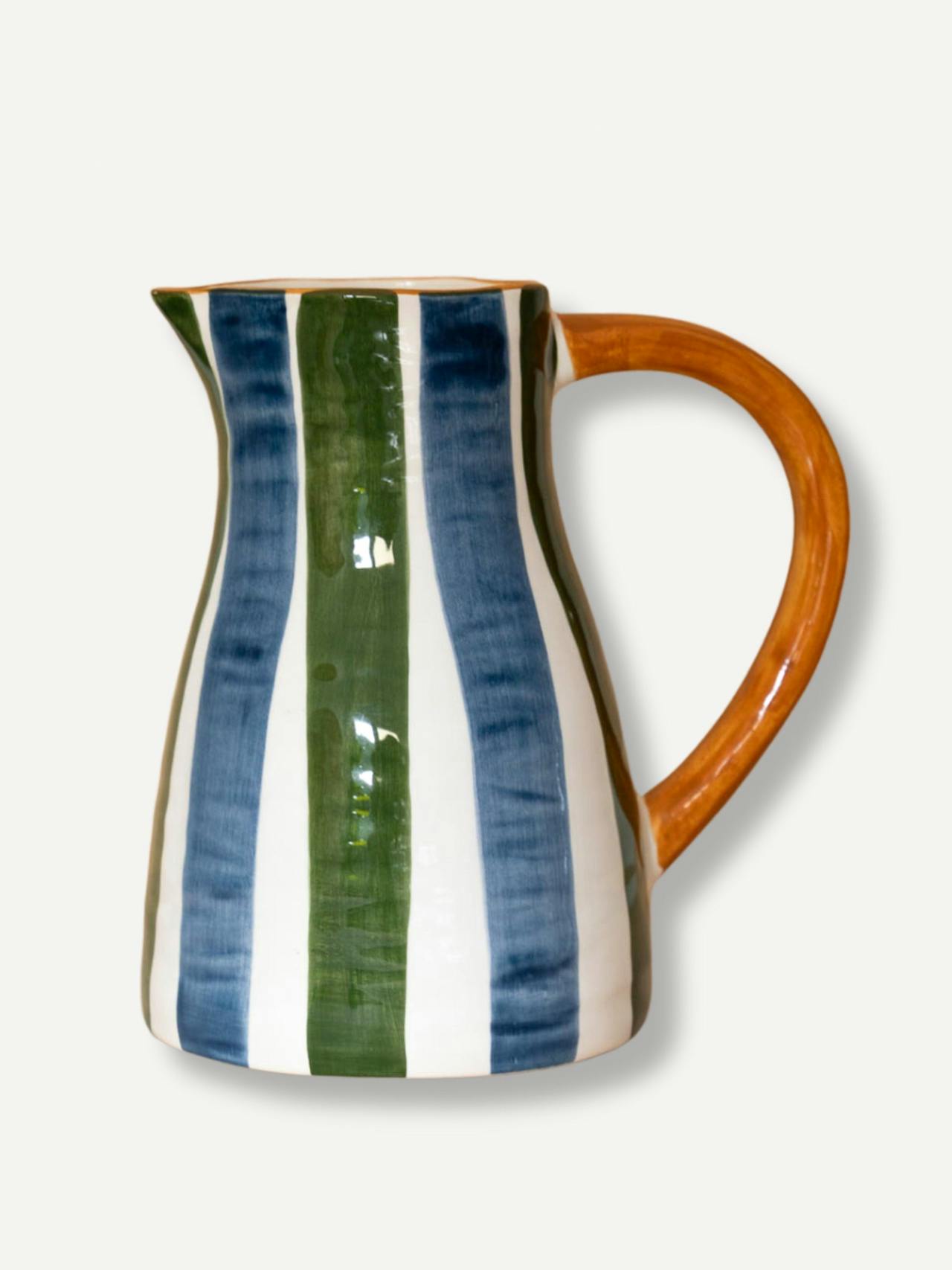 Lapa hand painted ceramic jug - 2L