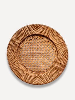 Rattan charger plate Table Linen Valsa Home    - Collagerie