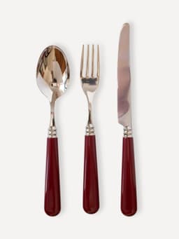 Burgundy dinner cutlery (12-piece set) Cutlery Valsa Home    - Collagerie